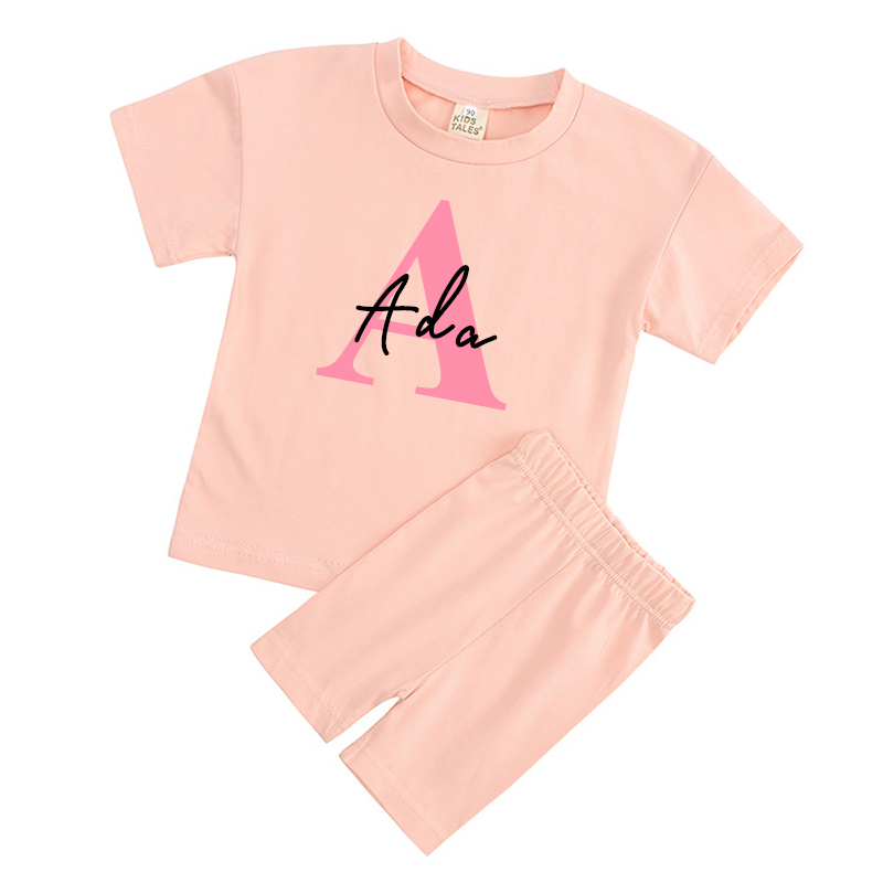 Personalized Kid Cozy Color Short Outfit Set | inSet42