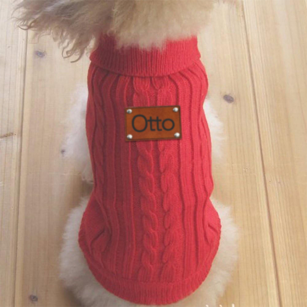 Personalized Name Winter Pet Sweater Vest | KKPet59