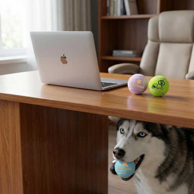 Personalized Name Pet Tennis Ball | inToy09