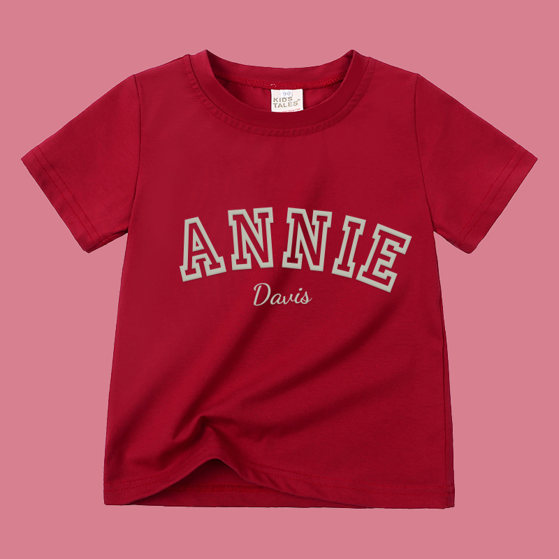 Personalized Kid Puff Vinyl Cozy Soft T-Shirt | inTee08