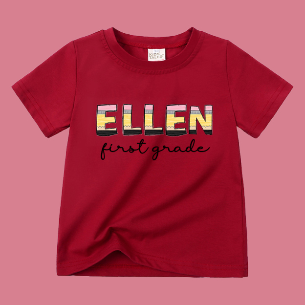 Personalized Kid Cozy Back to School T-Shirt | inTee10
