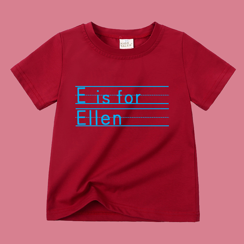 Personalized Kid Cozy Soft Color T-Shirt | inTee04