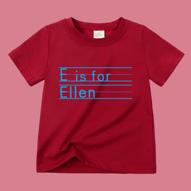 Personalized Kid Cozy Soft Color T-Shirt | inTee04