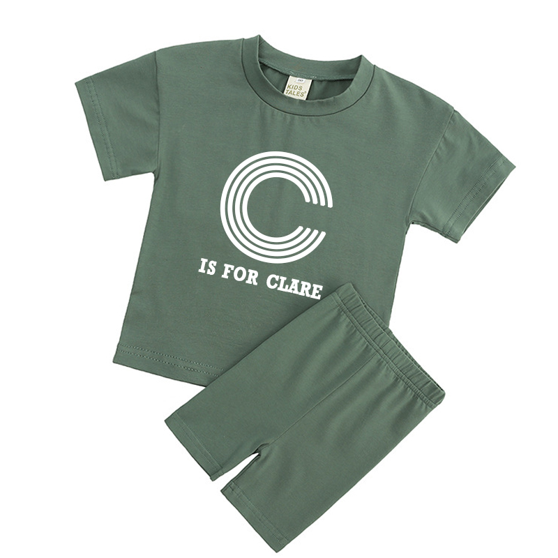 Personalized Kid Cozy Color Short Outfit Set | inSet41