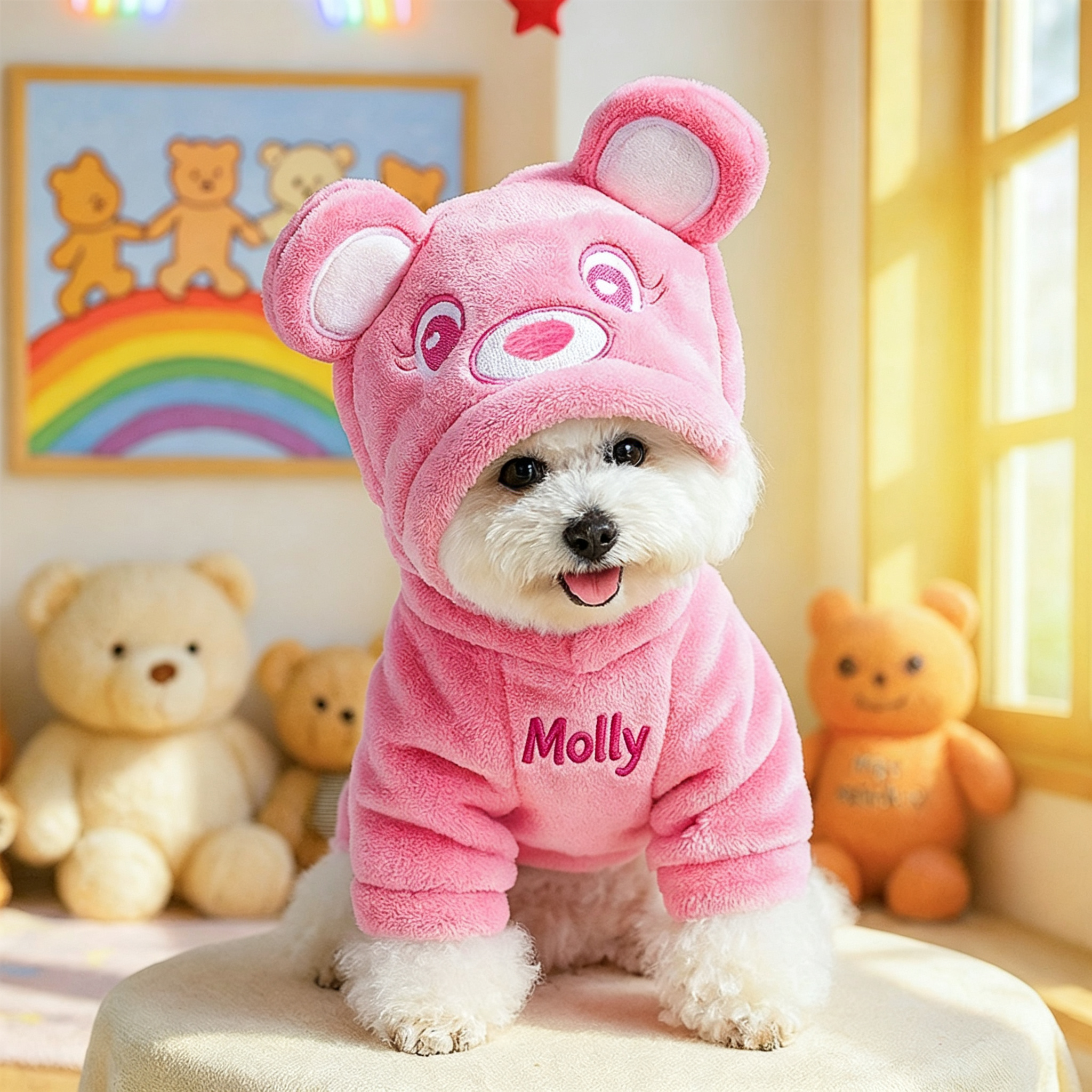 Personalized Embroidered Name Pet Winter Hoodie | incloth126