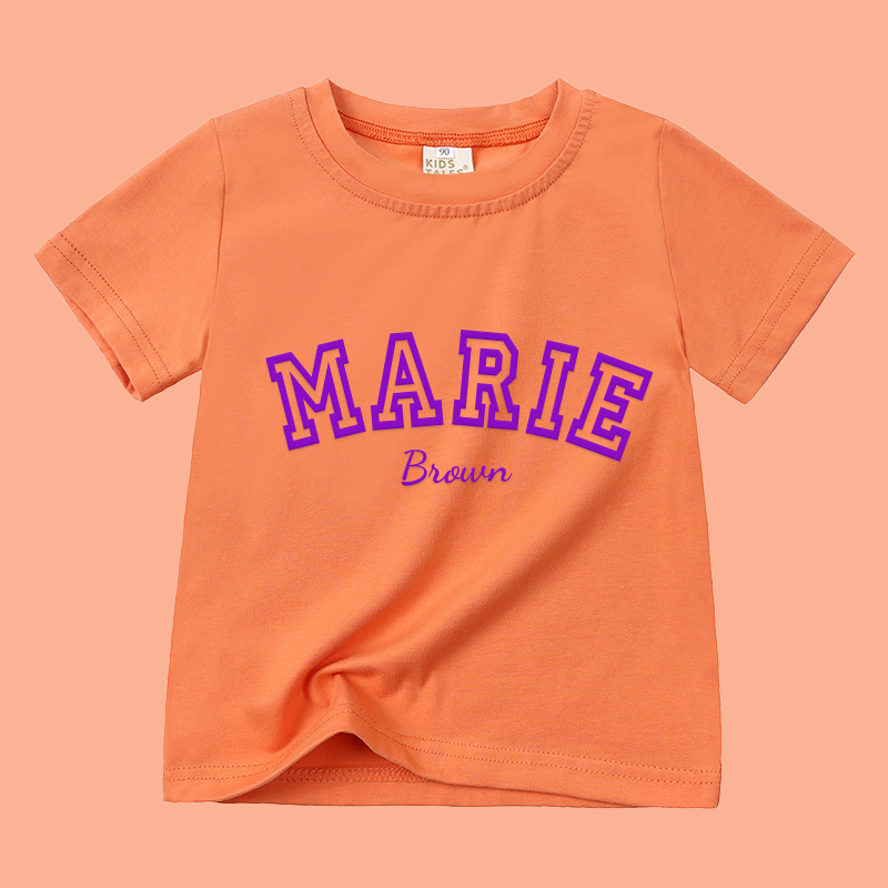 Personalized Kid Puff Vinyl Cozy Soft T-Shirt | inTee08