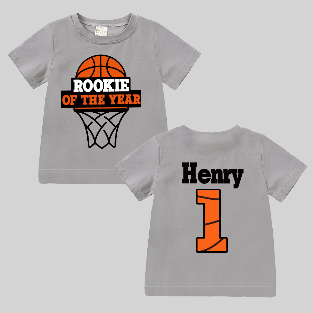 Personalized Basketball Rookie Of The Year Birthday T-Shirt | inBirth03