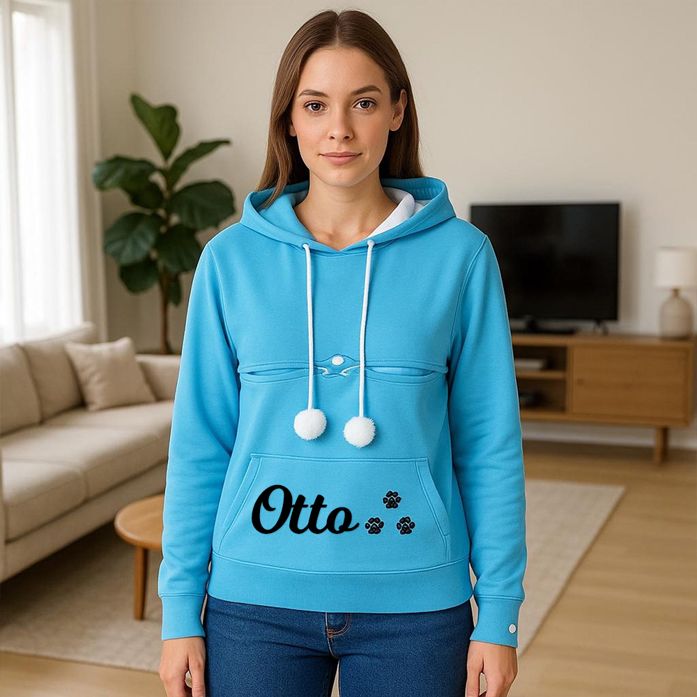 Personalized Name Cozy Pet Carrier Hoodie | KKCloth337