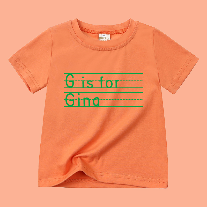 Personalized Kid Cozy Soft Color T-Shirt | inTee04