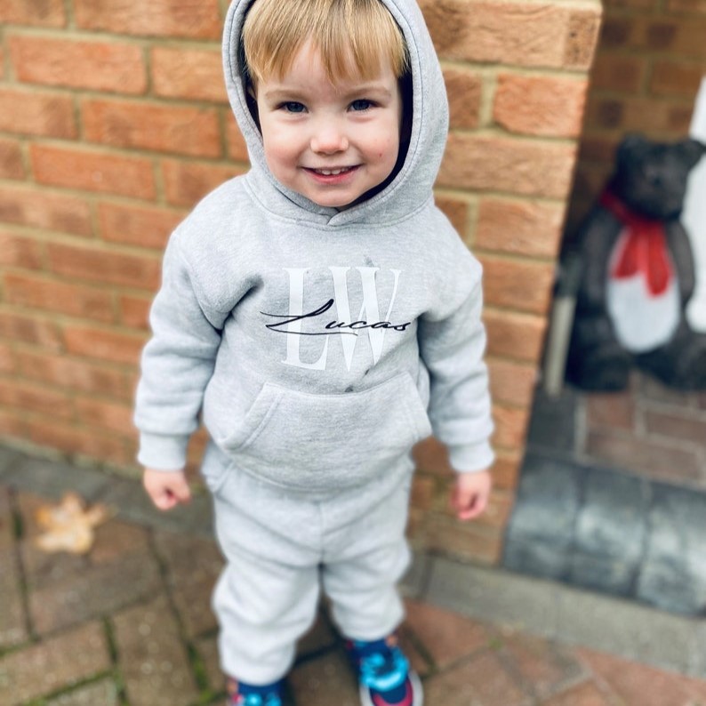 Personalized Kid Cozy Soft Extra Warm Tracksuit Set | inSet34