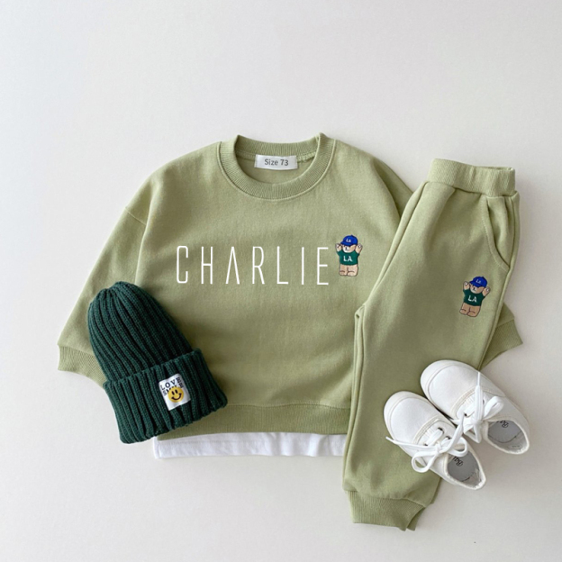 Personalized Kids Teddy Bear Set | inSet31 (Beanie and Shoes not included)