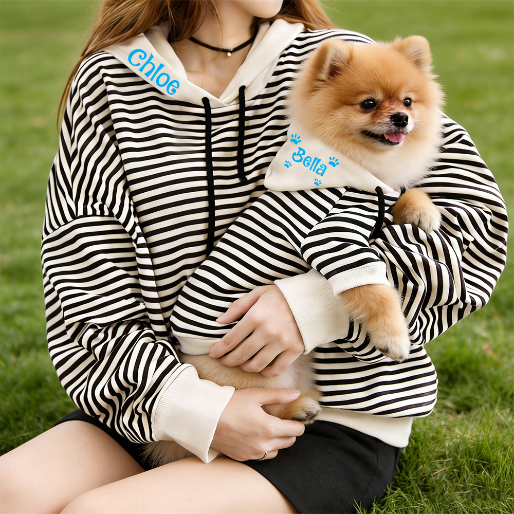 Personalized Name Pet & Owner Hoodie Set | inCloth08