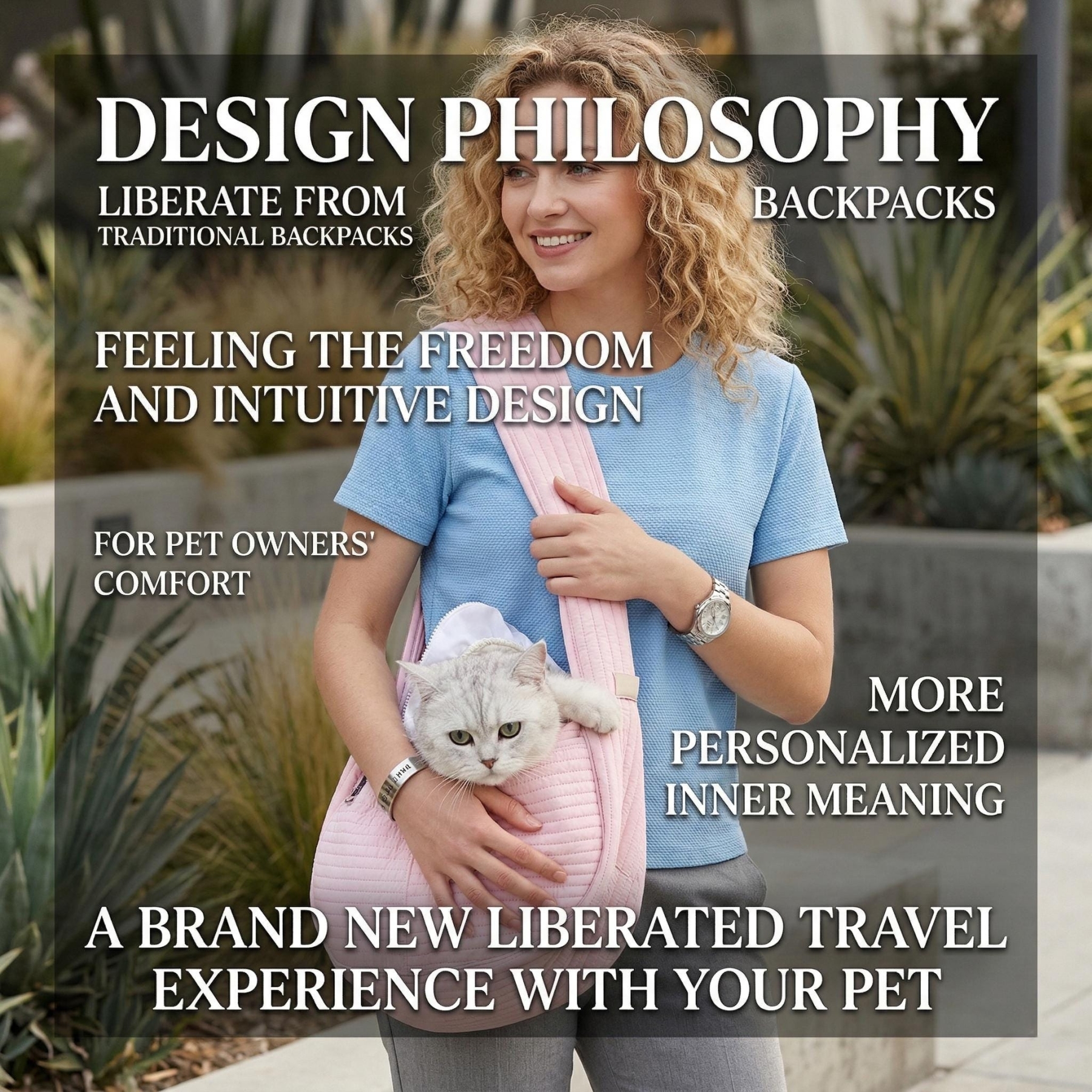 Personalized  Embroidered Name Quilted Cotton Pet Sling Carrier | inAccs38