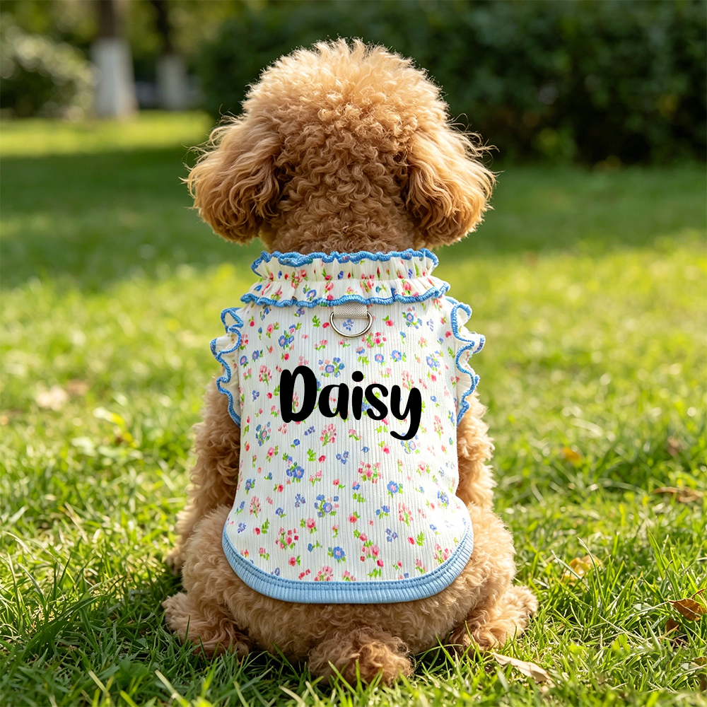 Personalized Name Floral Pet Dress & Shirt | inCloth90