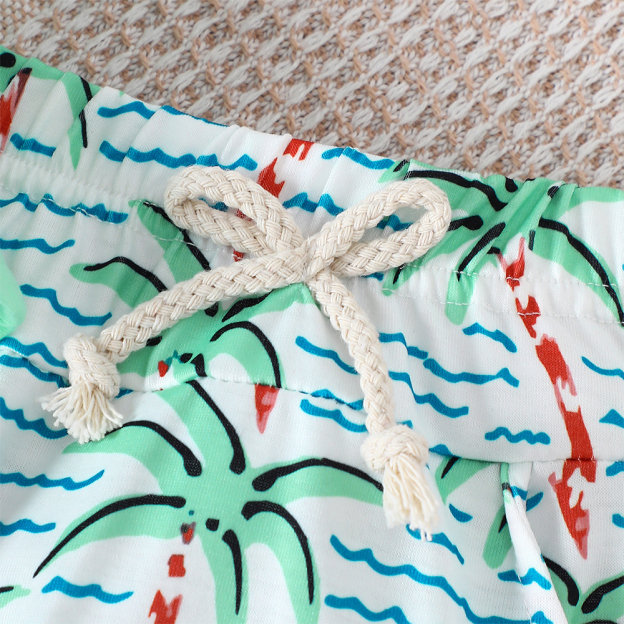 Personalized Boys Summer Vibe T-Shirt and Shorts Set | inSet48