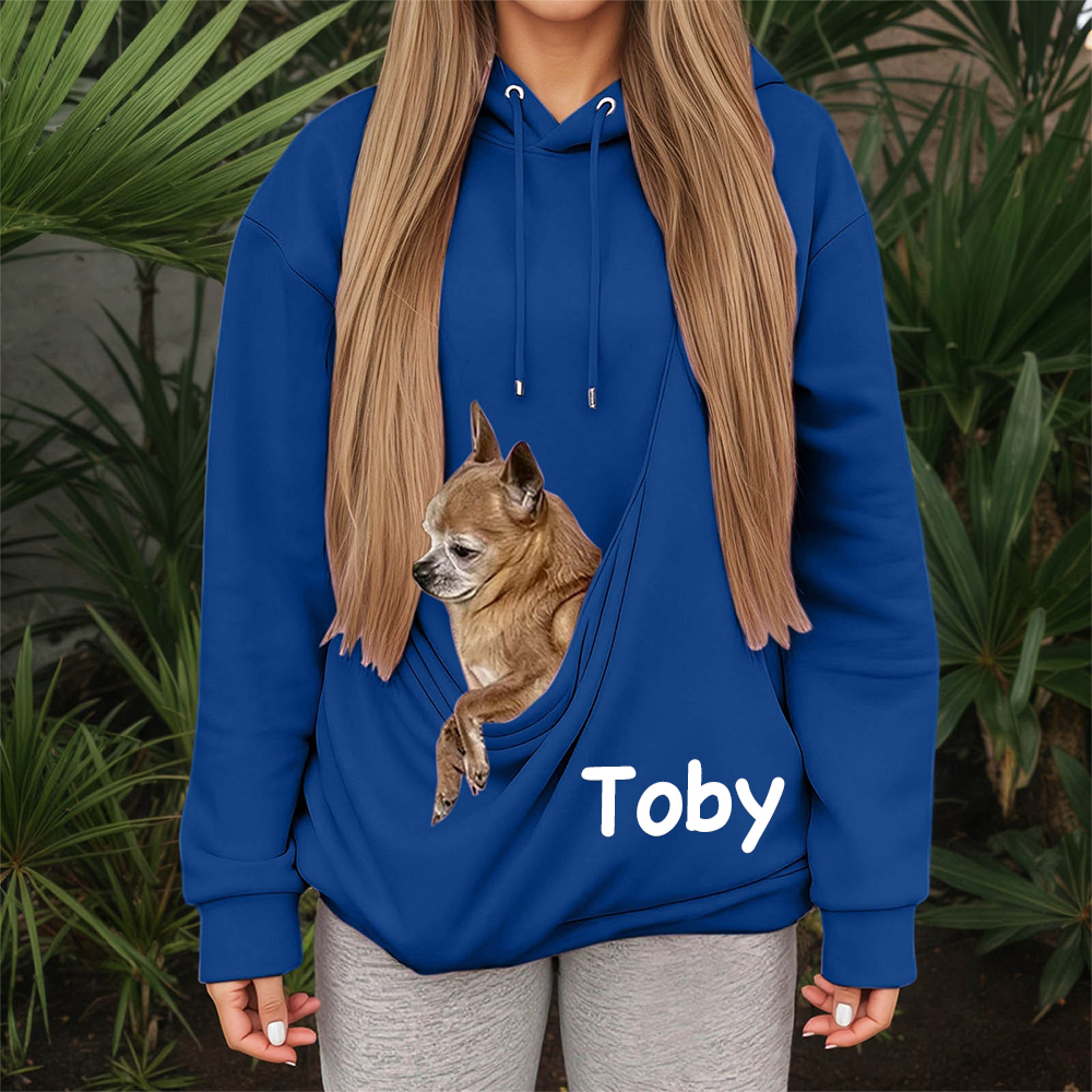 Personalized Name Cozy Pet Carrier Hoodie | KKCloth331