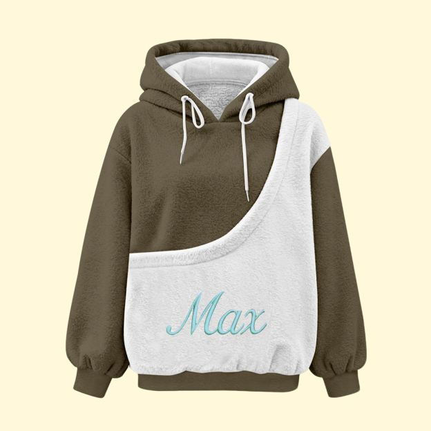Personalized Embroidered Name Cozy Pet Carrier Fleece Hoodie | KKCloth333