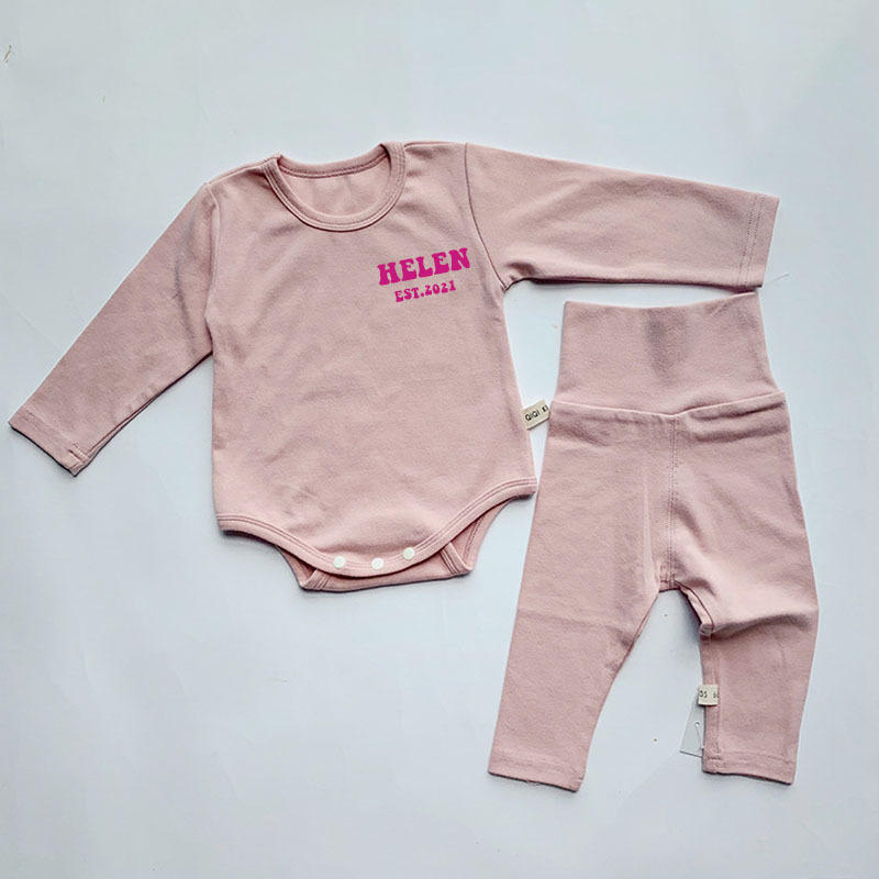 Personalized Kids Cozy Romper Jogger Set | inSet28