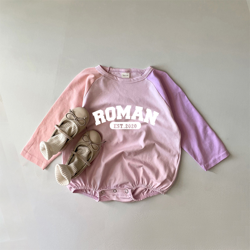 Personalized Kids Cozy Color Sweatshirt Romper | inRomper16