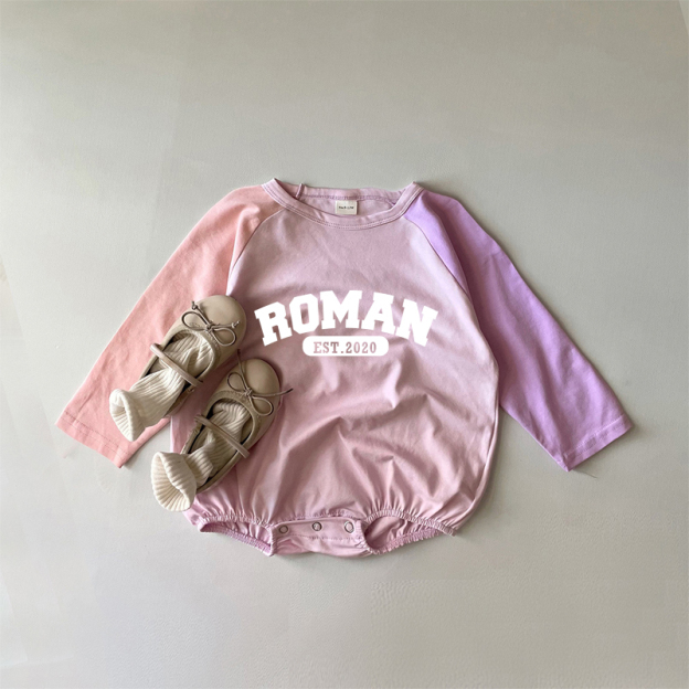 Personalized Kids Cozy Color Sweatshirt Romper | inRomper16