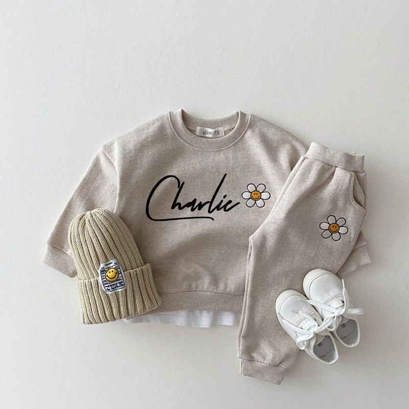 Personalized Kids Sun Flower Set | inSet30 (Beanie and Shoes not included)