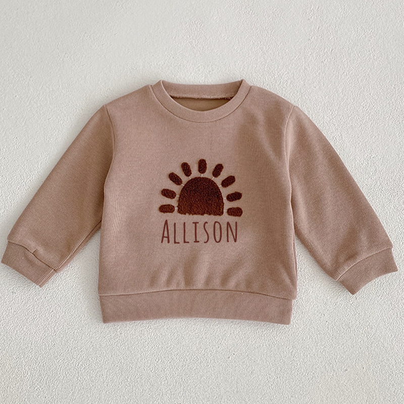 Personalized Kid Cozy Cute Pattern Crewneck Sweatshirt | inSweatshirt21