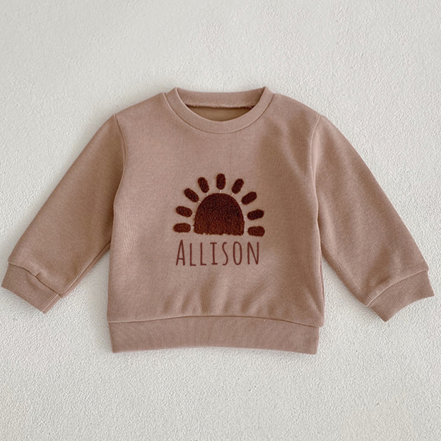 Personalized Kid Cozy Cute Pattern Crewneck Sweatshirt | inSweatshirt21