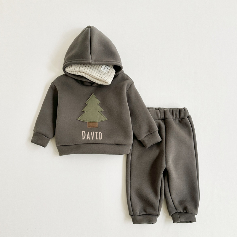 Personalized Kids Cozy Christmas Tree Set | inSet33