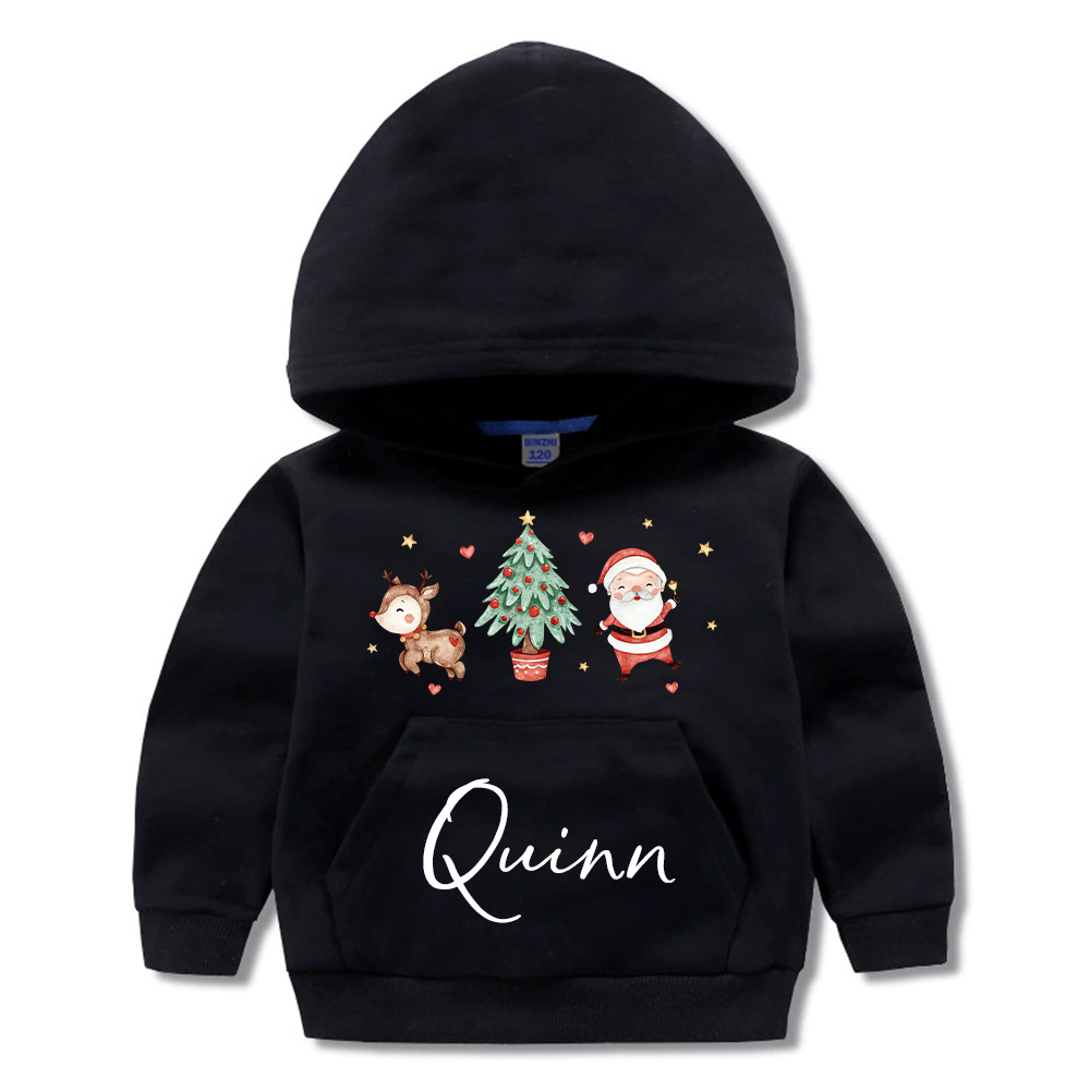 Personalized Kids Funny Christmas Hoodie | MCGift179