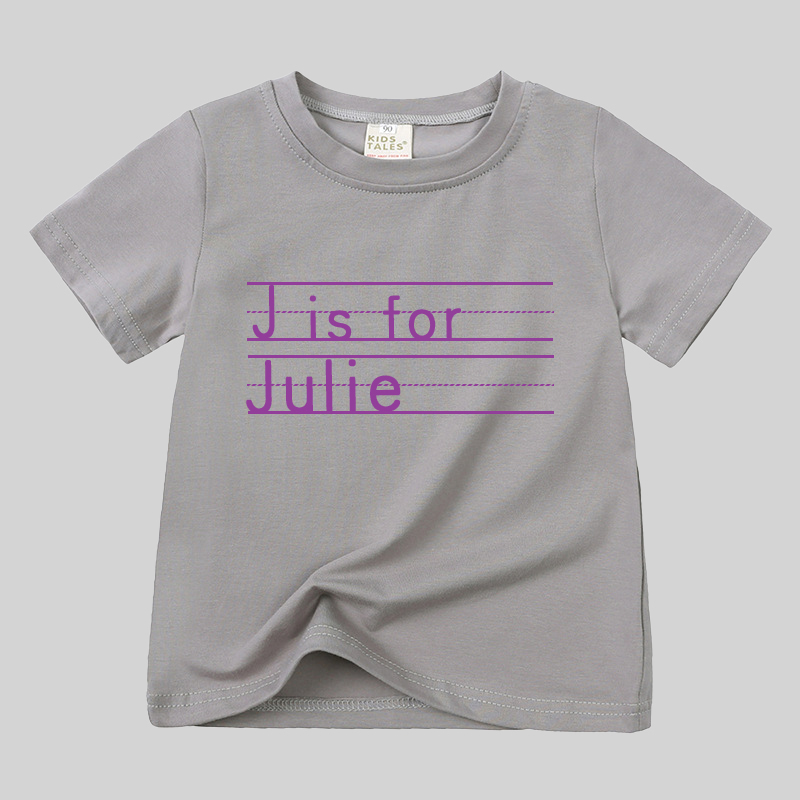 Personalized Kid Cozy Soft Color T-Shirt | inTee04