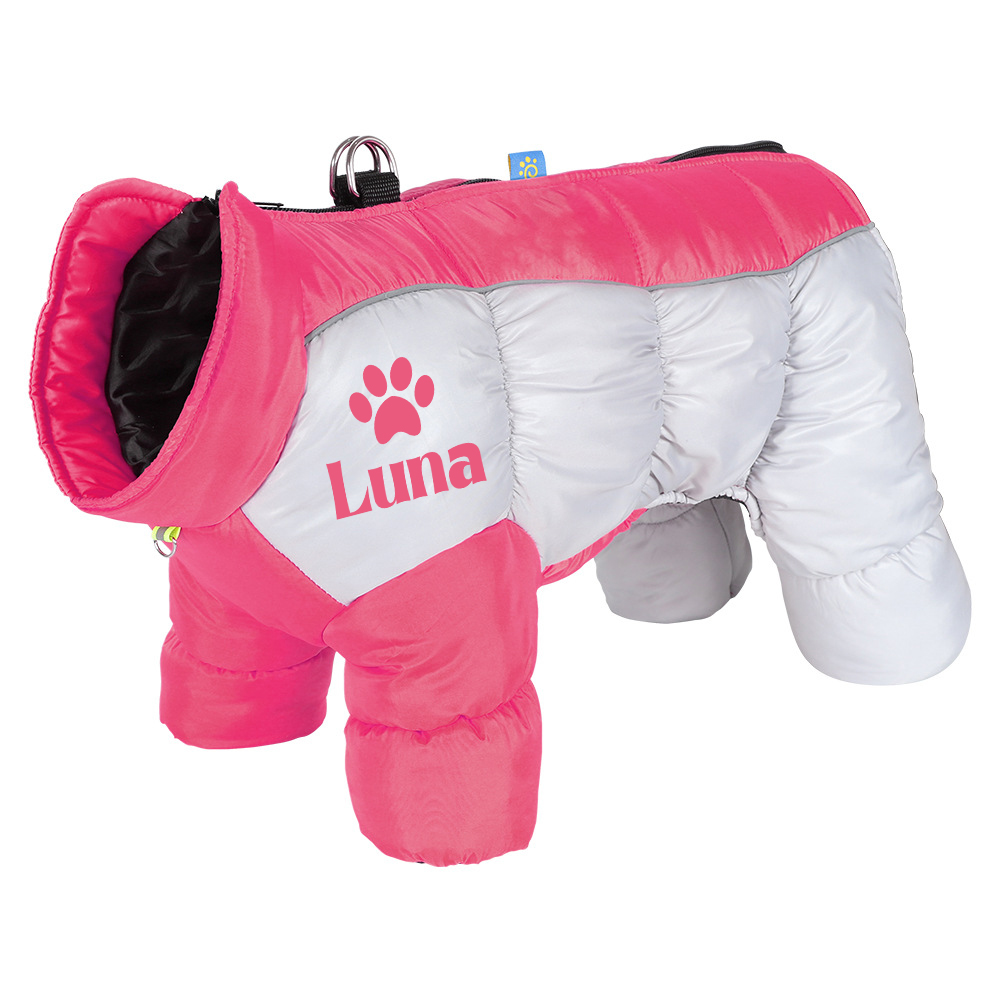 Personalized Pet Winter Warm Windproof Puffer Jacket | BKPet269