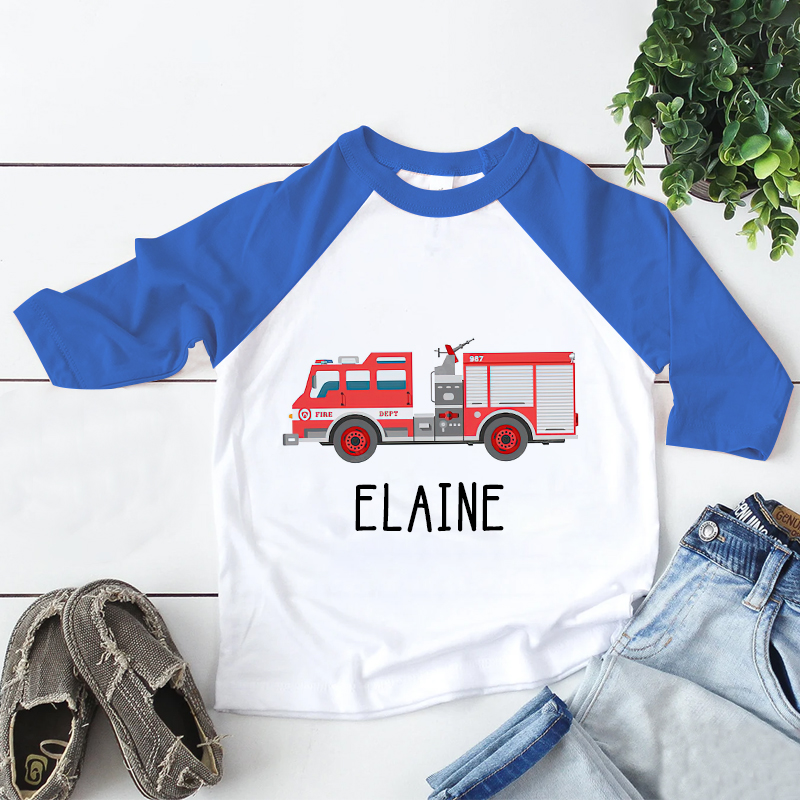 Personalized Kid Cozy Soft Truck Sweatshirt | inSweatshirt55