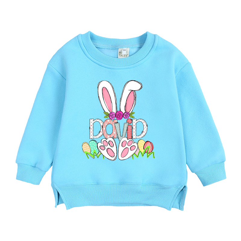 Personalized Kid Cozy Soft Bunny Crewneck Sweatshirt | inSweatshirt56
