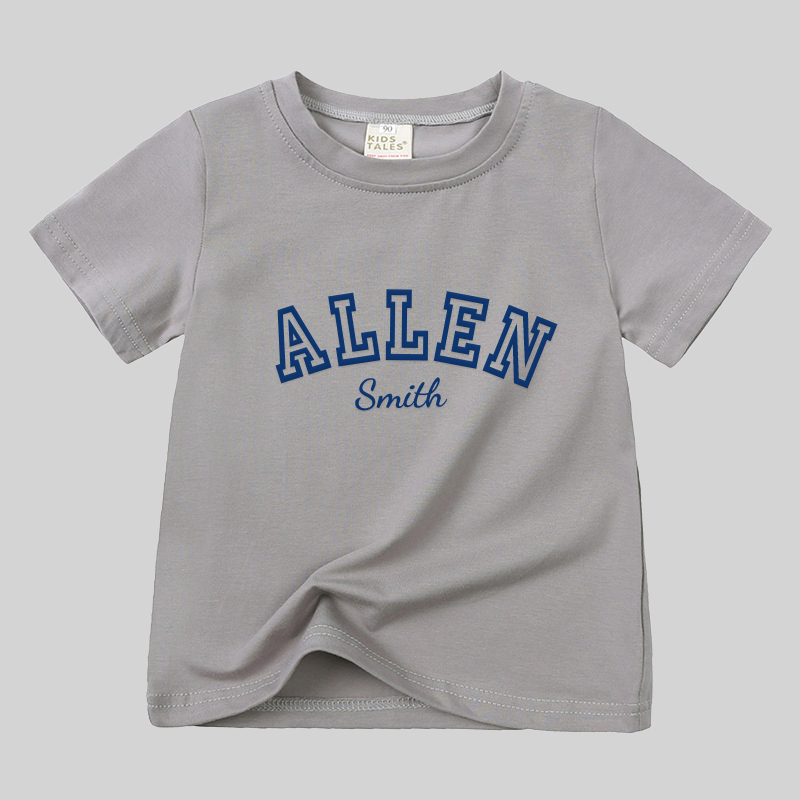 Personalized Kid Puff Vinyl Cozy Soft T-Shirt | inTee08