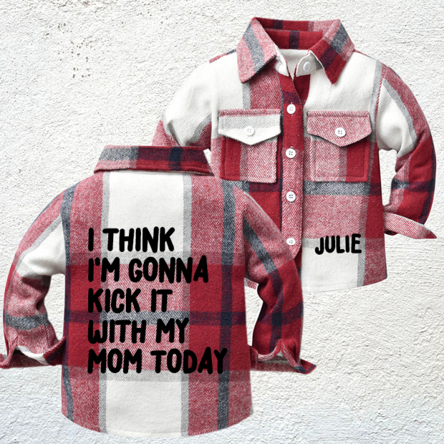 Personalized Name Kids Flannel Jacket | inJacket34