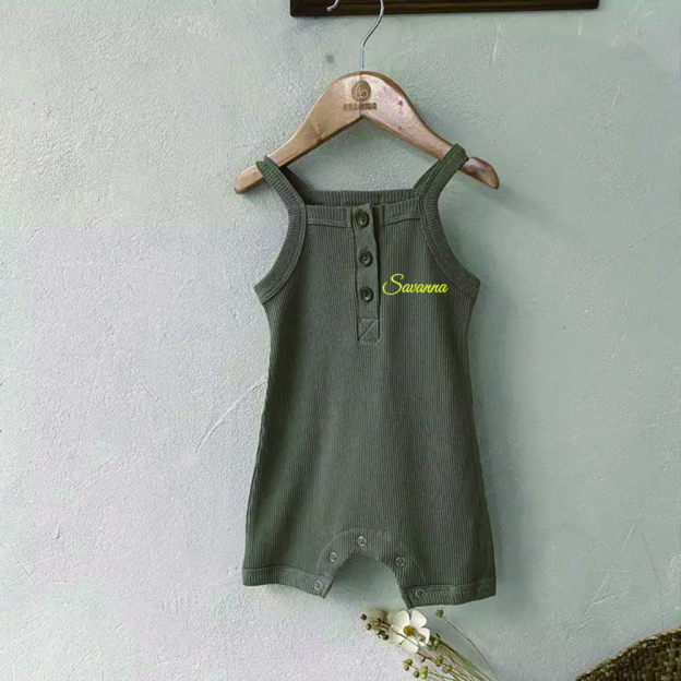 Personalized Embroidery Waffle Baby Cozy Soft Summer Romper | inRomper28