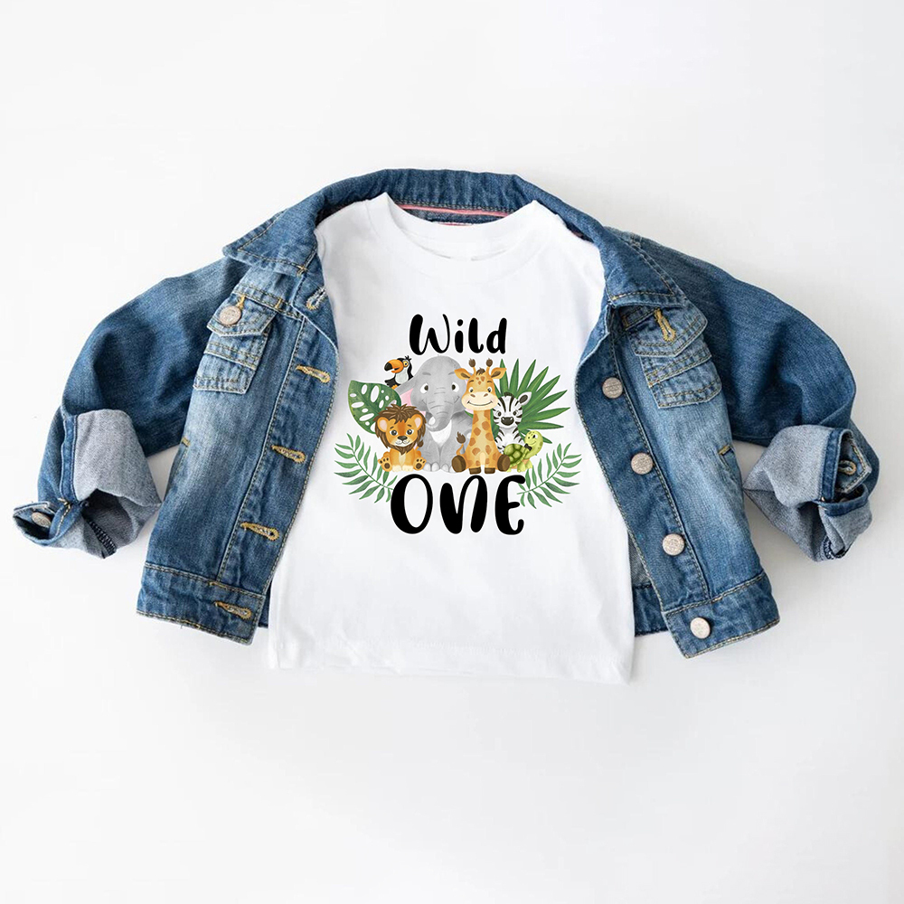 Personalized Forest Feral Floral Zoo Birthday T-Shirt | inTee19