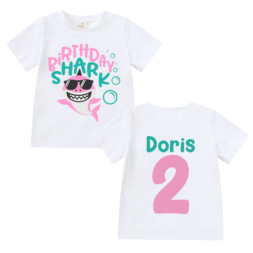 Personalized Shark Birthday T-Shirt | inBirth31