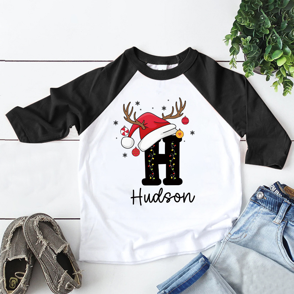 Personalized Kid Cozy Christmas Monogramed Sweatshirt | inSweatshirt84