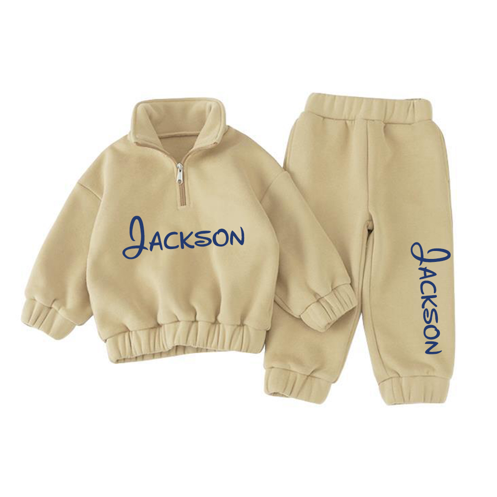 Personalized 1/4 Zip Ultra Soft Lounge Set | inSet65
