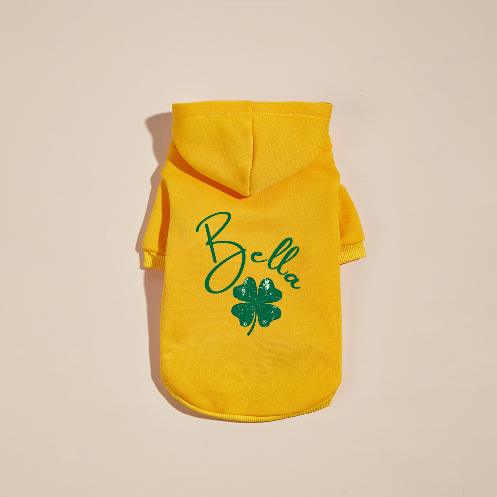 Personalized Name St. Patricks Day Pet Hoodie | inCloth04