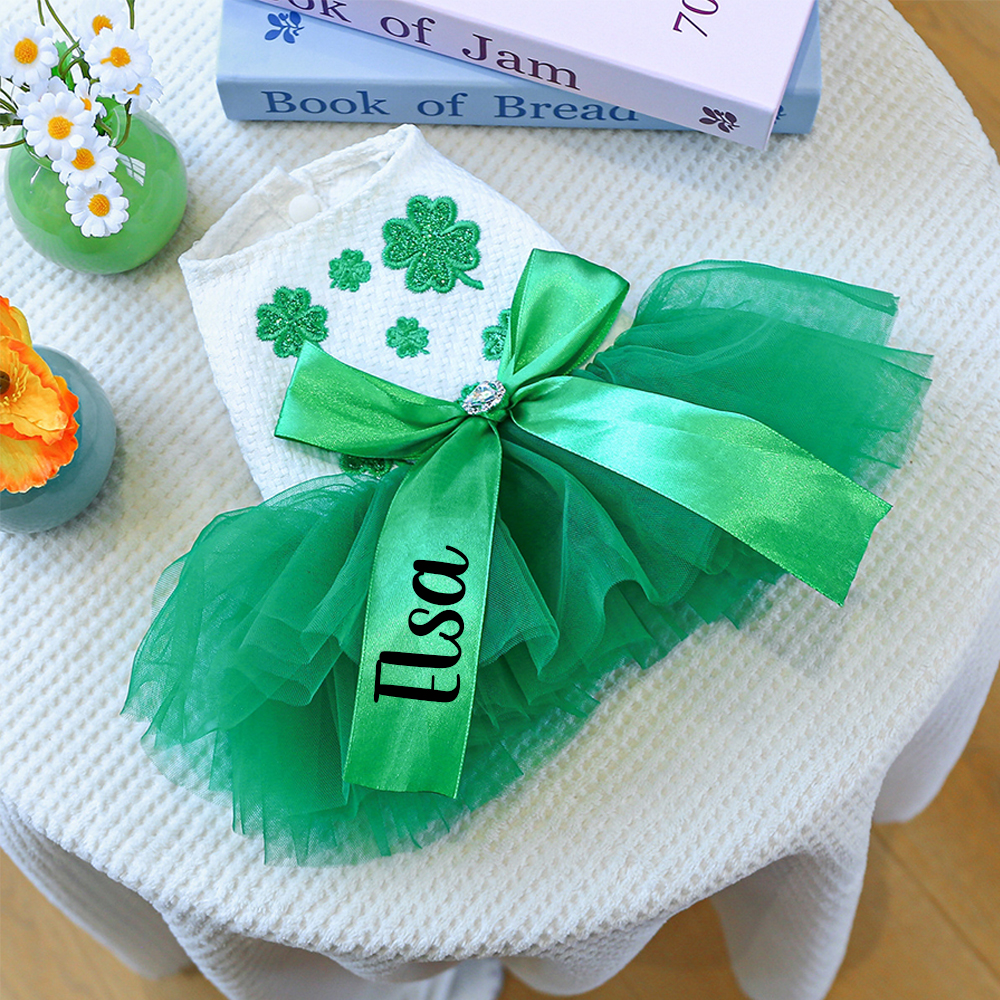 Personalized Pet Lucky St. Patrick's Day Dress | inCloth11