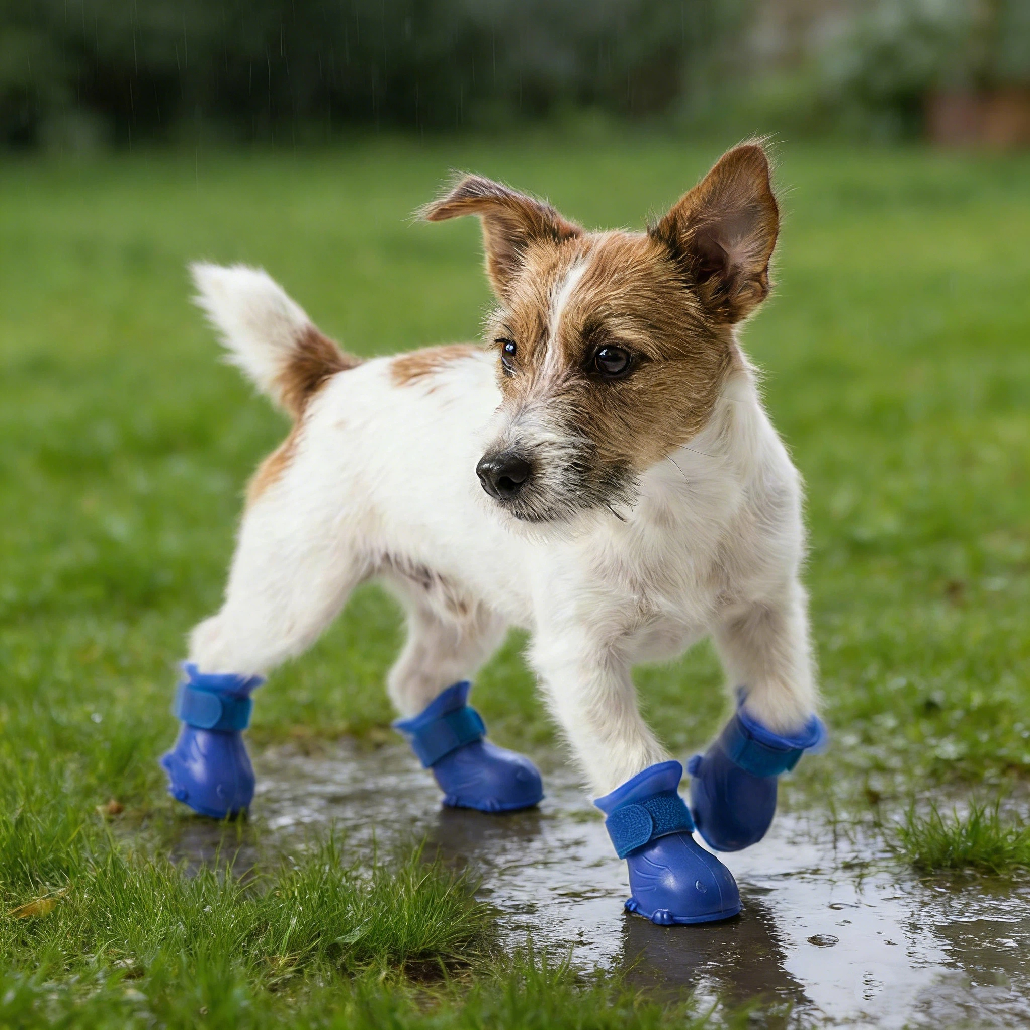 Waterproof Rubber Dog Boots with Non-Slip Sole | inAccs19
