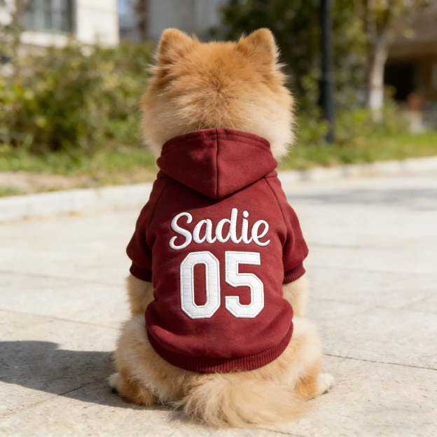 Personalized Embroidered Name Pet Birthday Hoodie | inCloth22