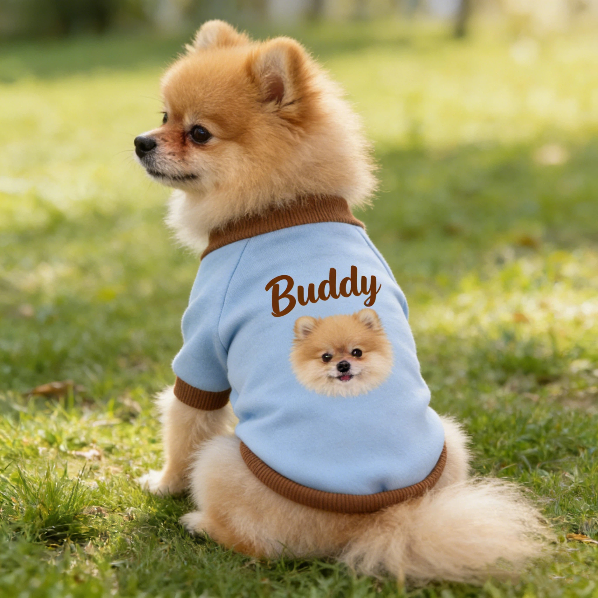 Personalized Name Pet Sweatshirt With Photo | inCloth26