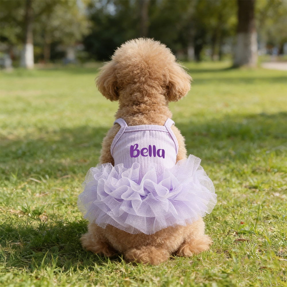 Personalized Name Pet Fluffy Tutu Dress | inCloth40