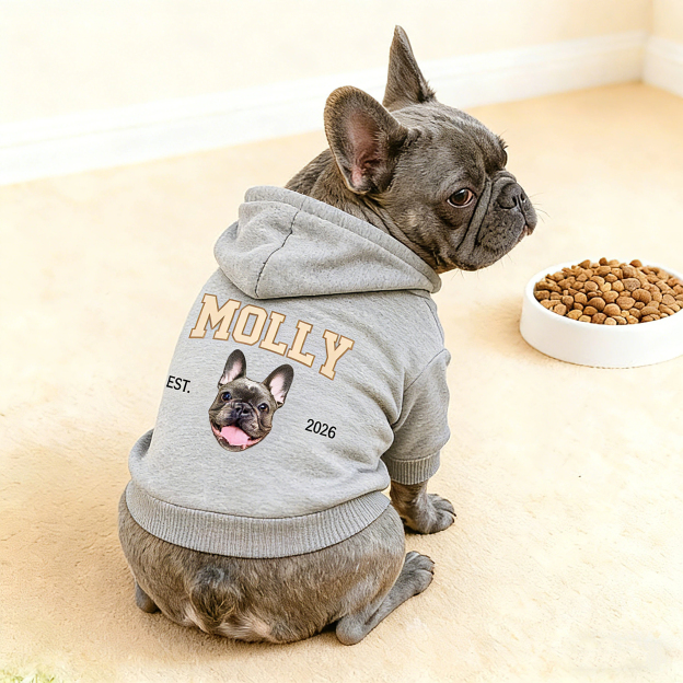 Personalized Funny Face Photo Soft Pet Hoodie | inCloth44