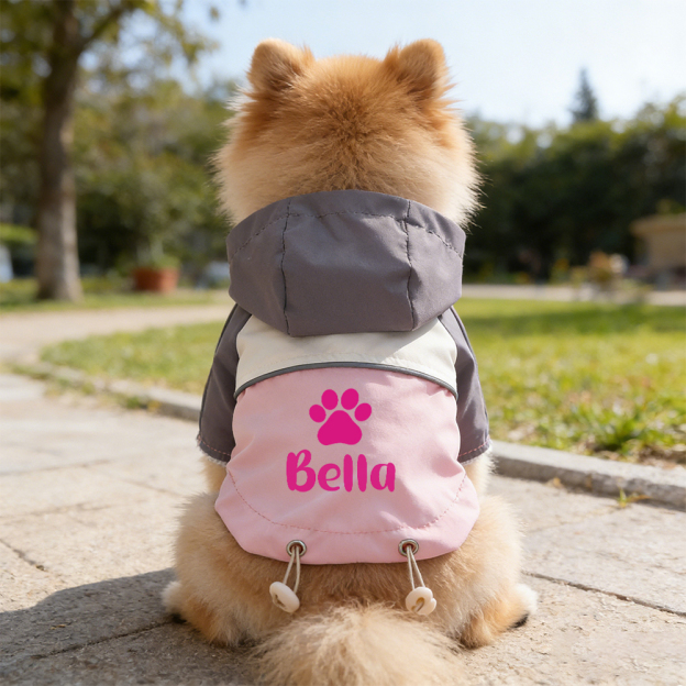 Personalized Name Pet Waterproof Jacket | inCloth54