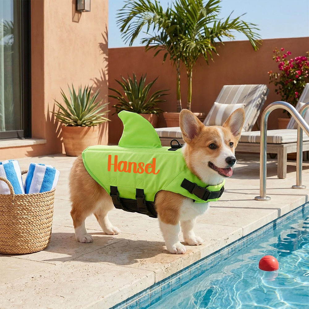 Personalized Name Pet Shark Life Jacket | inCloth56