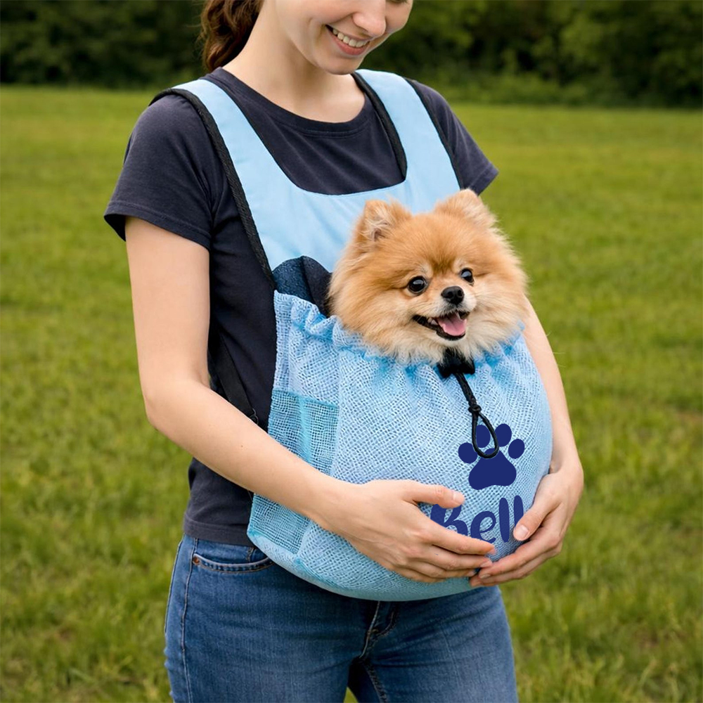 Personalized Name Breathable Mesh Pet Carrier Backpack | inAccs33